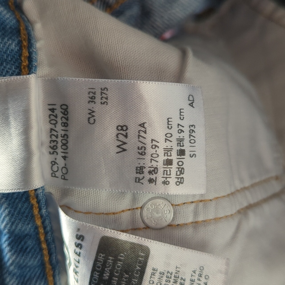 Levi's Premium distressed cutoff button fly jeans shorts - Picture 8 of 10
